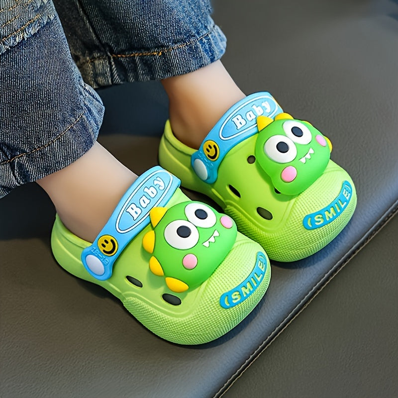Детские сандалии с динозавром, всесезонные водные туфли, легкие, дышащие, повседневные для мальчиков и девочек