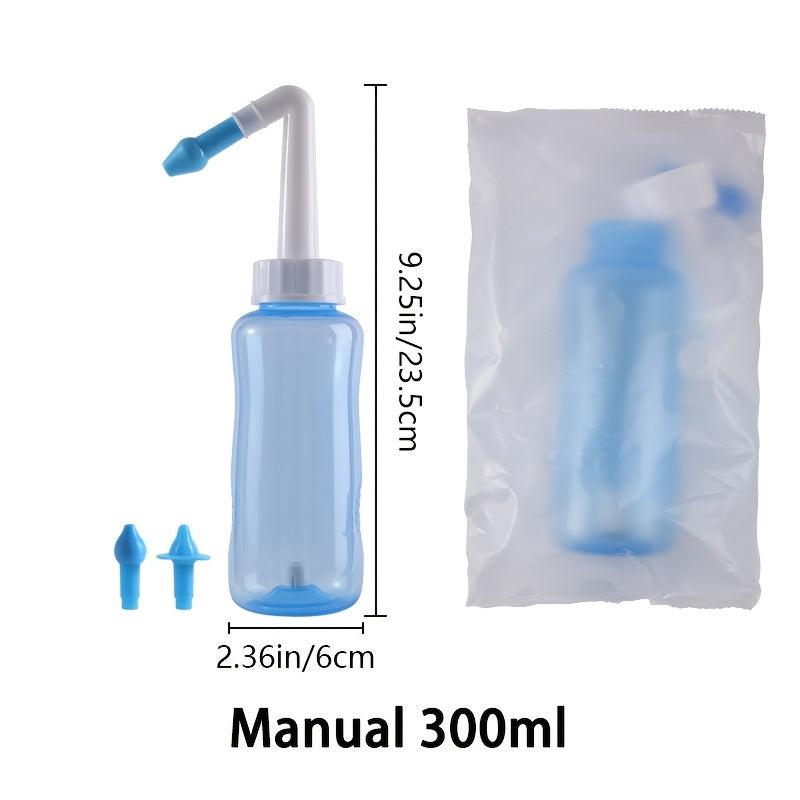 Nasal Rinse Bottle Set 10.15/16.91 Fl Oz Sinus Relief Allergy Care Travel Home