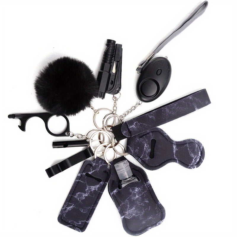 Self-Defense Kit for Women, Personal Alarm, Safety Accessories, 10-Piece Set