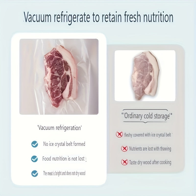 Oziq-ovqatni saqlash uchun BPA-free plastik vakuum muhrlash sumkalarining turli o'lchamlari to'plami - to'liq muhrlash uchun olmos shaklida bosilgan, qayta ishlatiladigan, ko'p maqsadli, muzlatgich va mikroto'lqinli pechda xavfsiz.