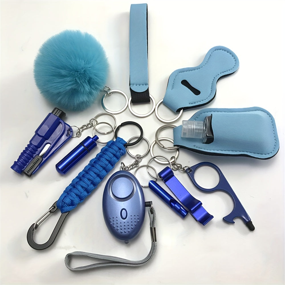 12-частный комплект безопасности: комплект личной безопасности с персональной сигнализацией и защитными аксессуарами - идеальный подарок на День святого Валентина для женщин