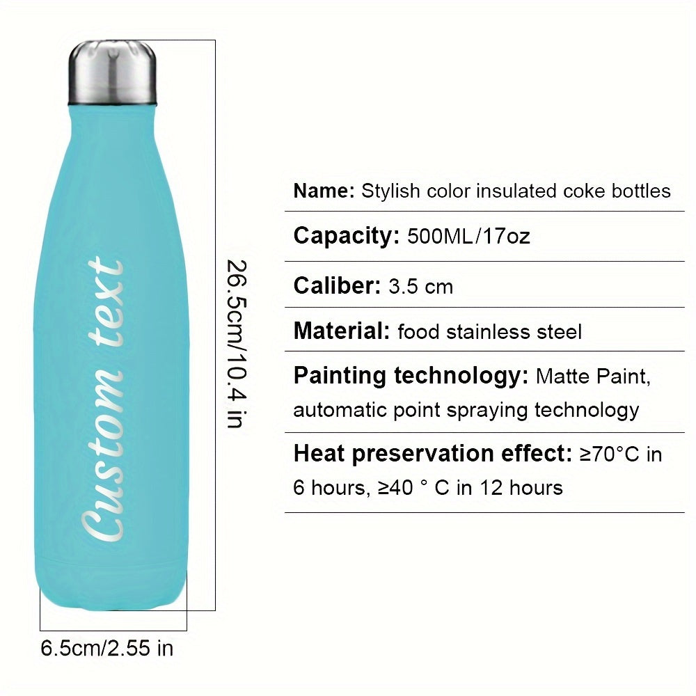 500ml Stainless Steel Water Bottle Leakproof BPA-Free Durable Hydration