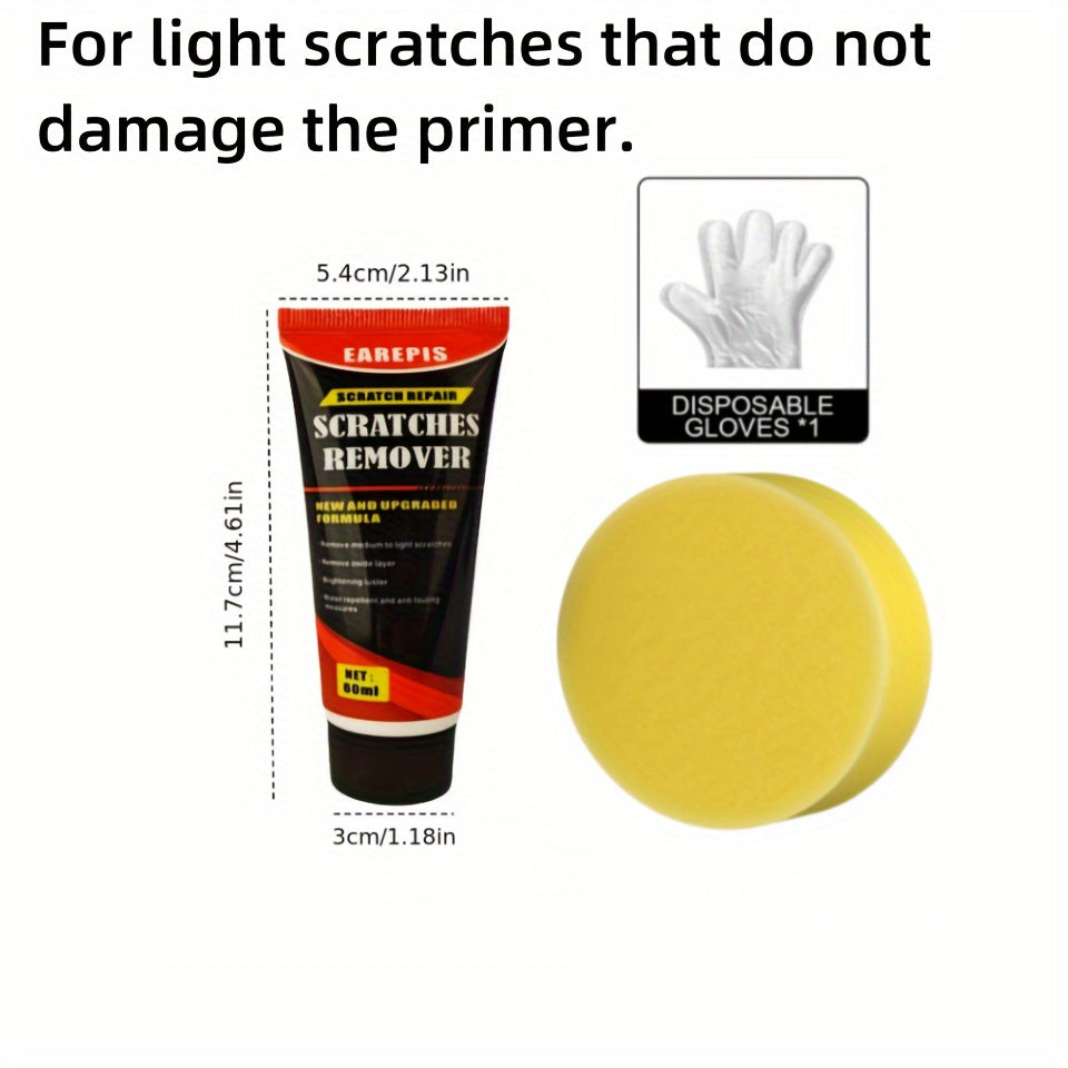Car Scratch Repair Kit with Wax for Polishing and Restoring Shine