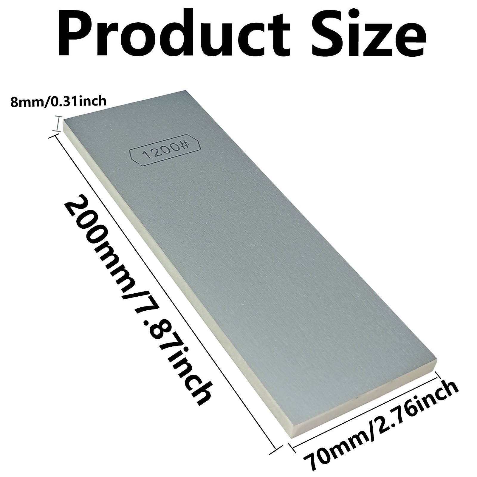 Oshxona pichog'lari uchun olmosni qirqish toshi, ikki tomonlama, 200/1200 qum, qo'lda ishlov berish asbobi