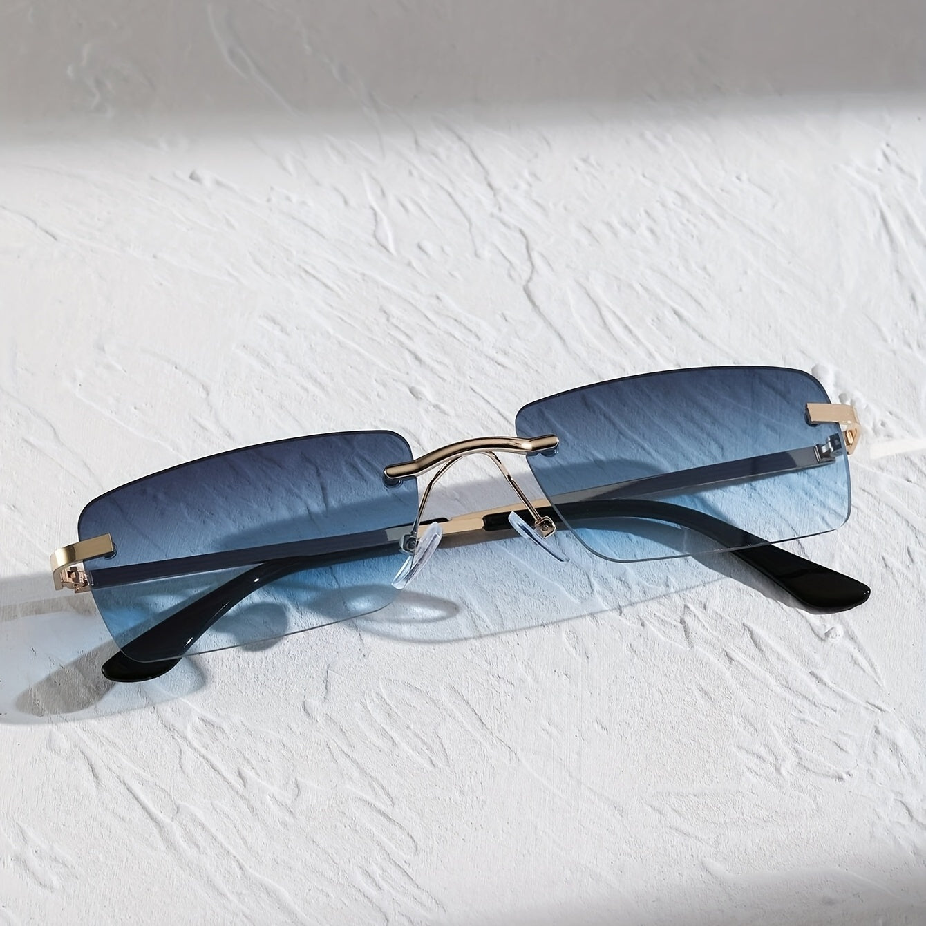 Men's Rimless Metal Glasses for Casual Wear