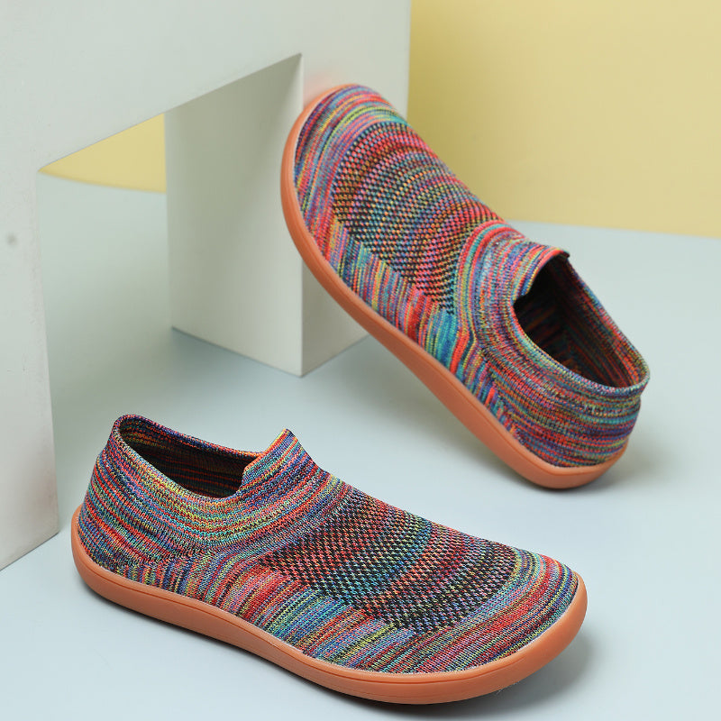 Unisex Casual Slip-On Sneakers Breathable Fabric Non-Slip Rubber Sole