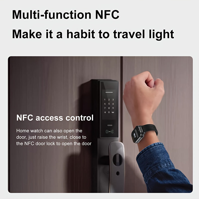 2-in-1 Smart Watch with TWS Earbuds Wireless Charging Large TFT Screen Square Alloy Case Interchangeable Straps Weather Call Date Features