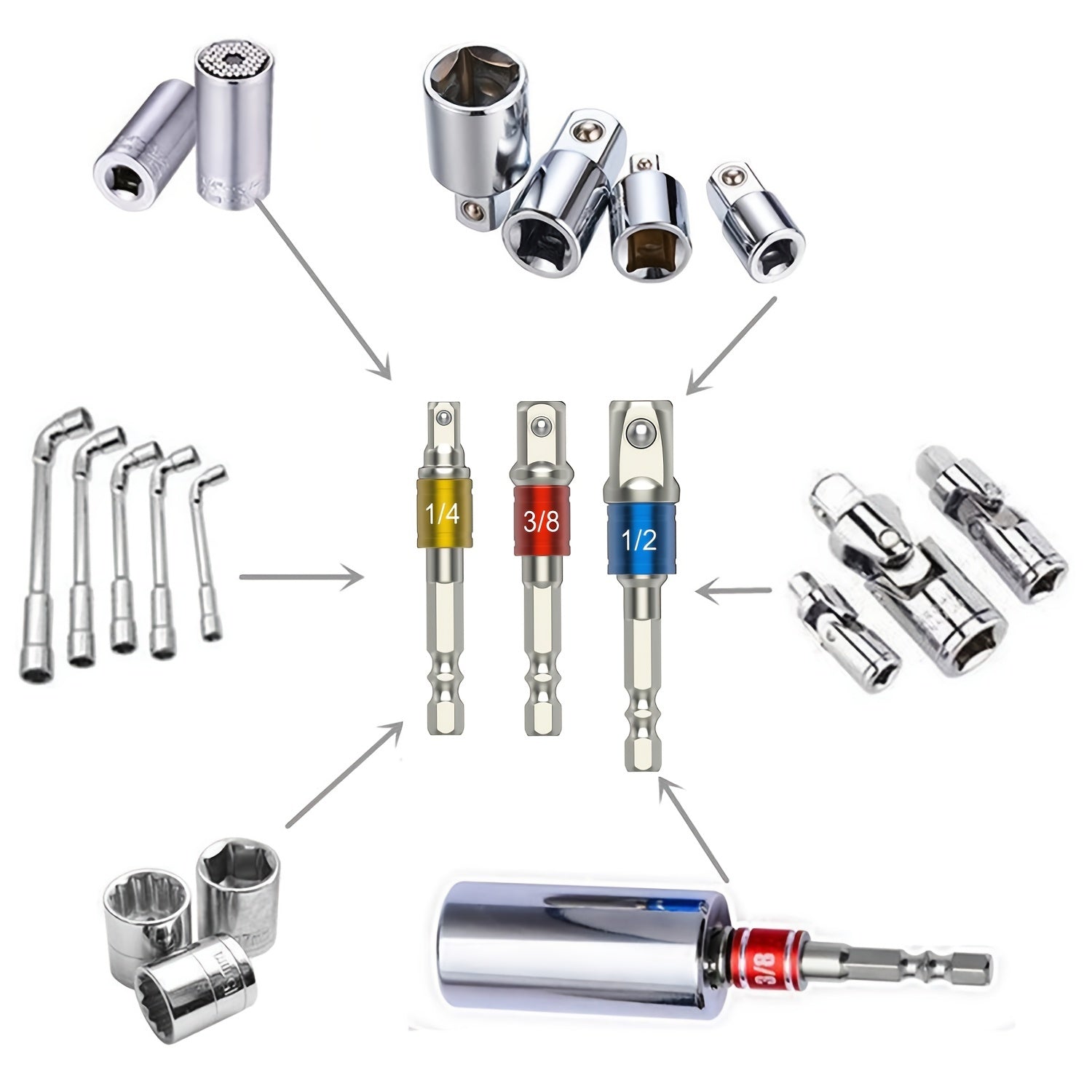 Universal Metal Screwdriver Bit Bender Cornerer for Precision and Flexibility