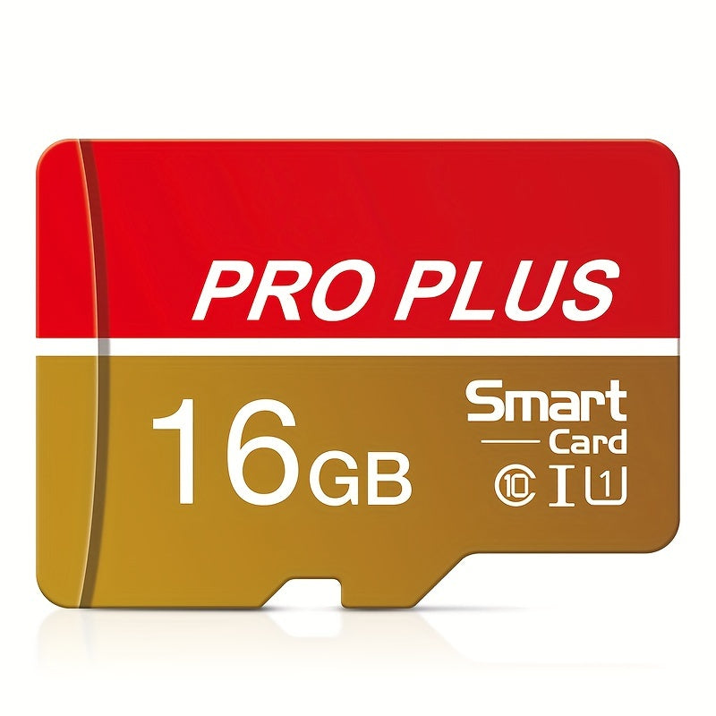 Tarjeta de memoria de alta velocidad U3 Clase 10 de 8GB a 256GB en rojo y dorado con adaptador SD para teléfonos, tabletas y cámaras
