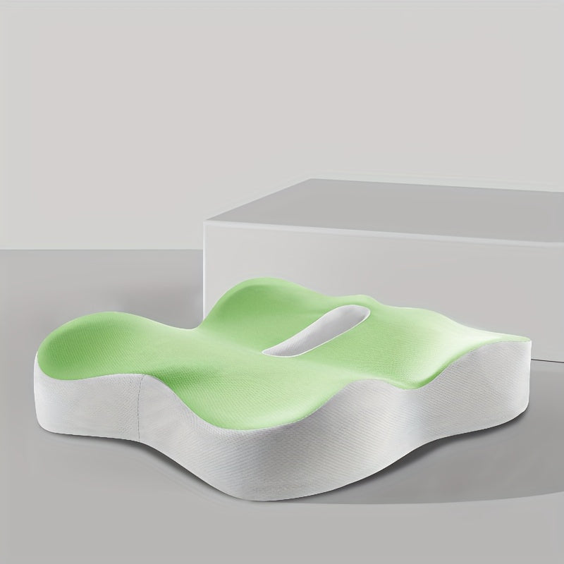 Пена с памятью для офисного кресла, эргономичная подушка для копчика, поддержка, снимающая давление, сиденье, черный и белый