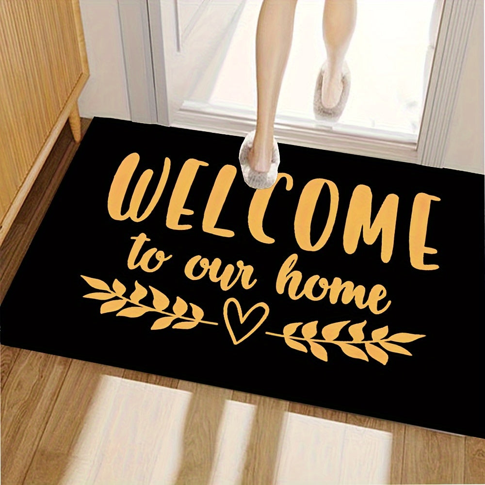 Felpudo de bienvenida antideslizante para interior y exterior, cocina, dormitorio, alfombra decorativa para el suelo
