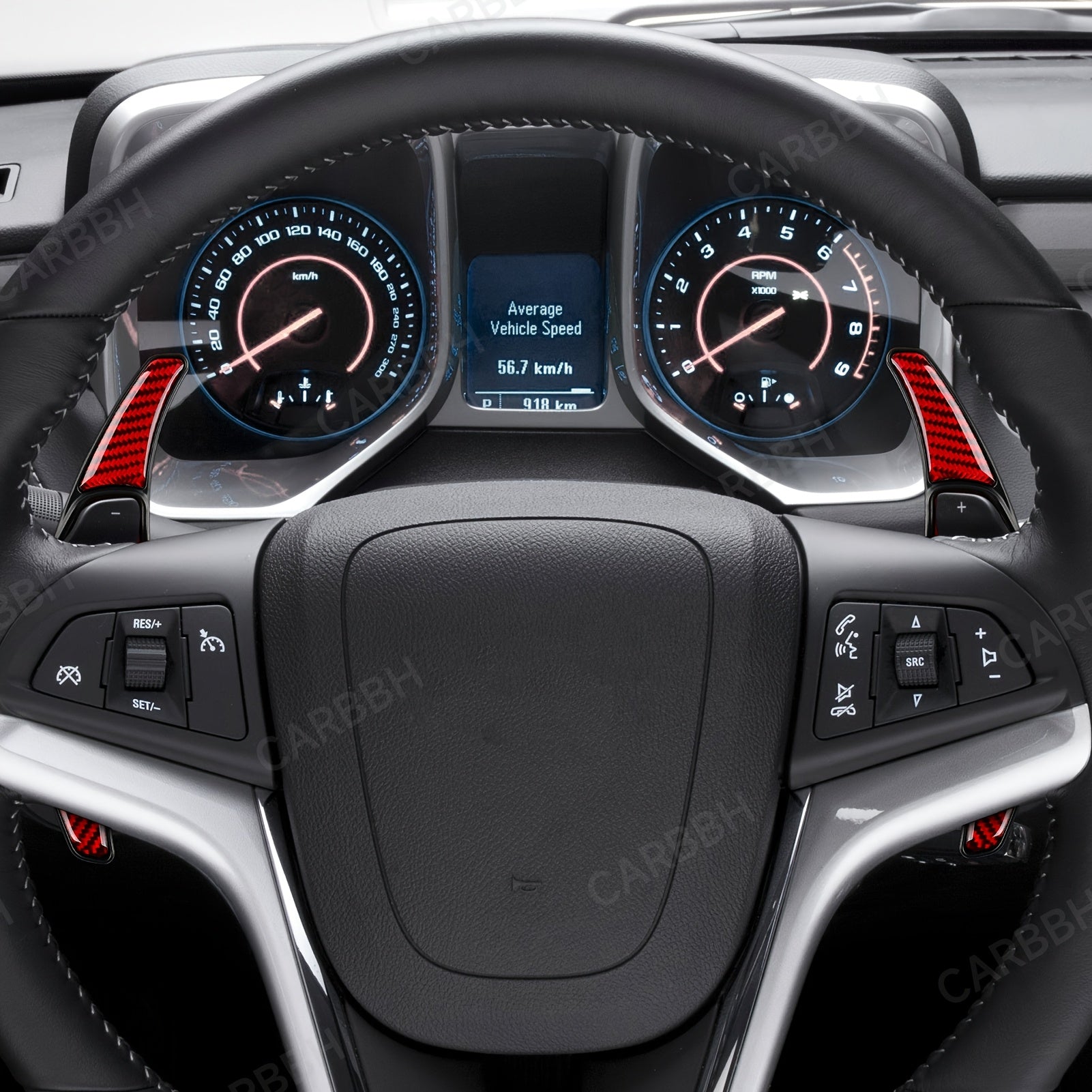 Car Interior ABS Carbon Fiber Gear Shift Lever Cover for Chevrolet Camaro Buick LaCrosse