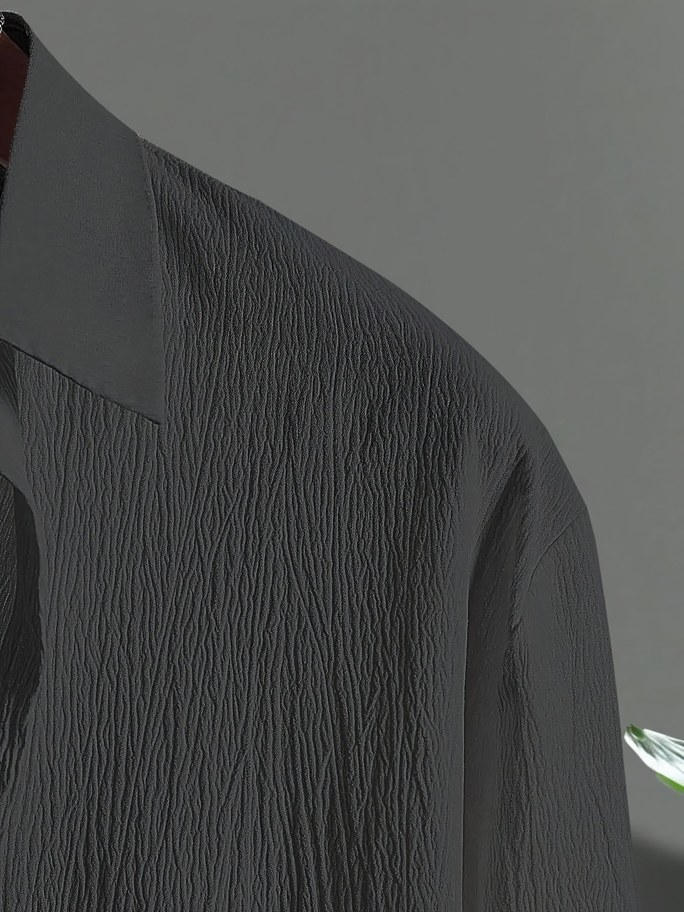 Men's Large Size Casual Suit Polyester Ombre Knit Regular Fit Lapel Sports