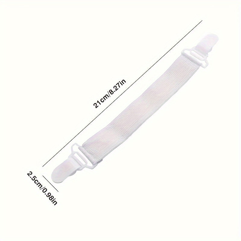 Adjustable Nylon Bed Sheet Straps with Gripper Clips for Mattress Fit