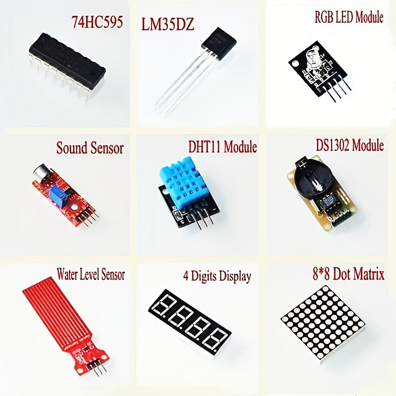 Arduino Uno R3 RFID Kit with Digital Display and Hardwired Power for Education and Projects