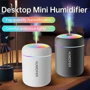 Portable USB Humidifier with Lights and Aromatherapy for Cars, Office, Bedroom