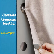 Металлические крючки для занавесок, магнитные зажимы для крепления на стену для душа и декора стен