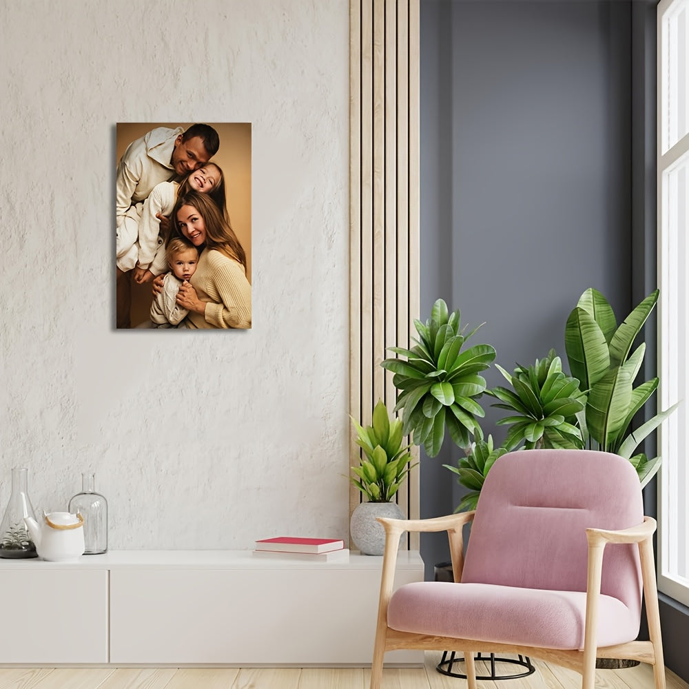 Персонализированный семейный и парный фотоальбом - УФ-печать коллекции сувениров на индивидуальном холсте размером 16x24 дюйма, персонализированная печать фотографий, размер: 40x60 см