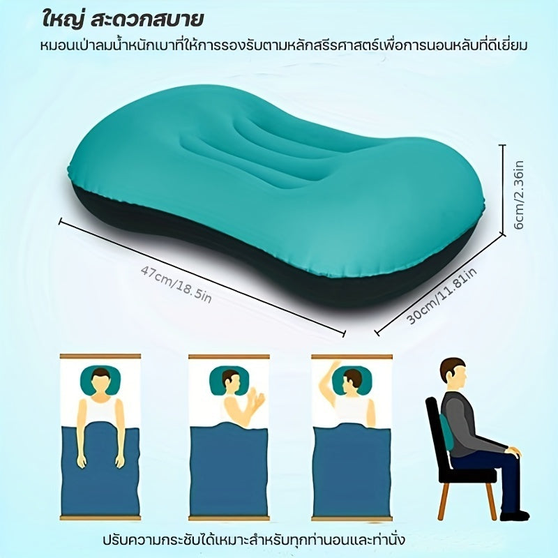 Inflatable Travel Pillow for Home Camping and Work Easy to Carry and Fold