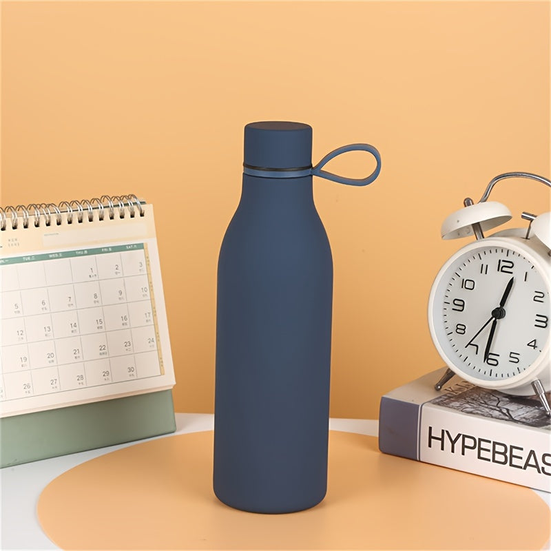 Stainless Steel Vacuum Insulated Water Bottle 500ml Leak-Proof with Handle for Outdoor Activities