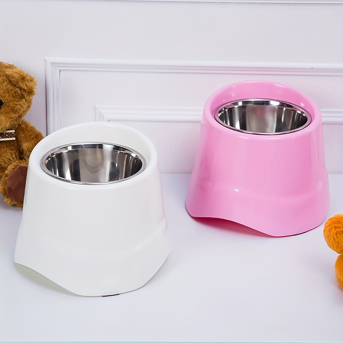 Stainless Steel Elevated Food Bowl for Tall Small and Medium Dogs