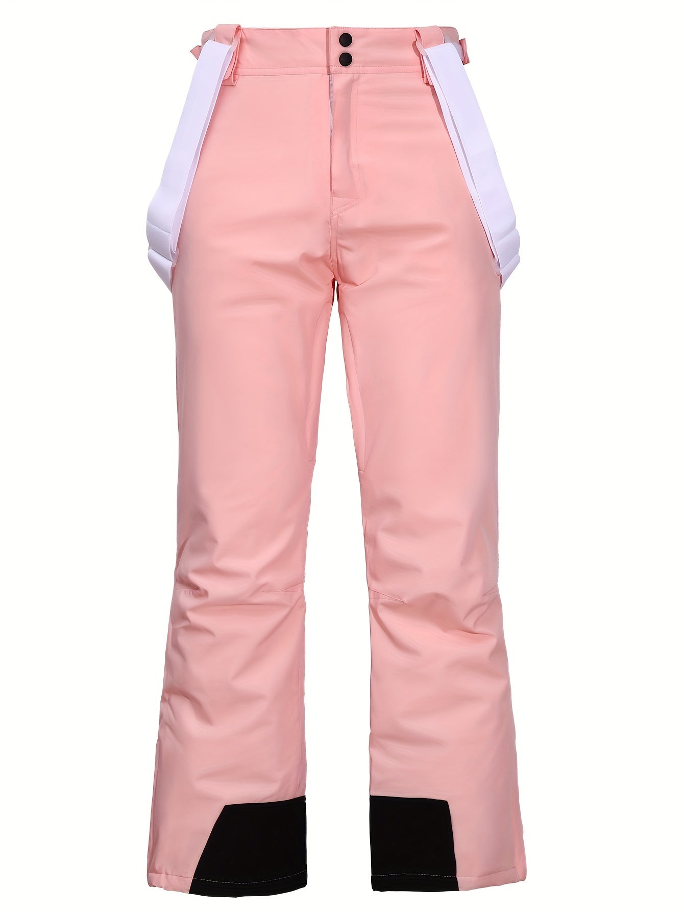 Women's Light Blue Waterproof Thermal Snow Pants for Ski and Winter Outdoor Activities