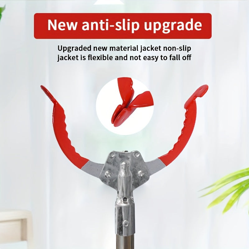 Yengil og'irlikdagi axlat yig'ish vositasi, qariyalar uchun EasyGrip dizayni bilan. Samarali axlat yig'ish uchun metall va plastik materiallar kombinatsiyasidan tayyorlangan. Axlatni osonlik bilan yig'ishga va atrof-muhitni toza saqlashga yordam beradi.