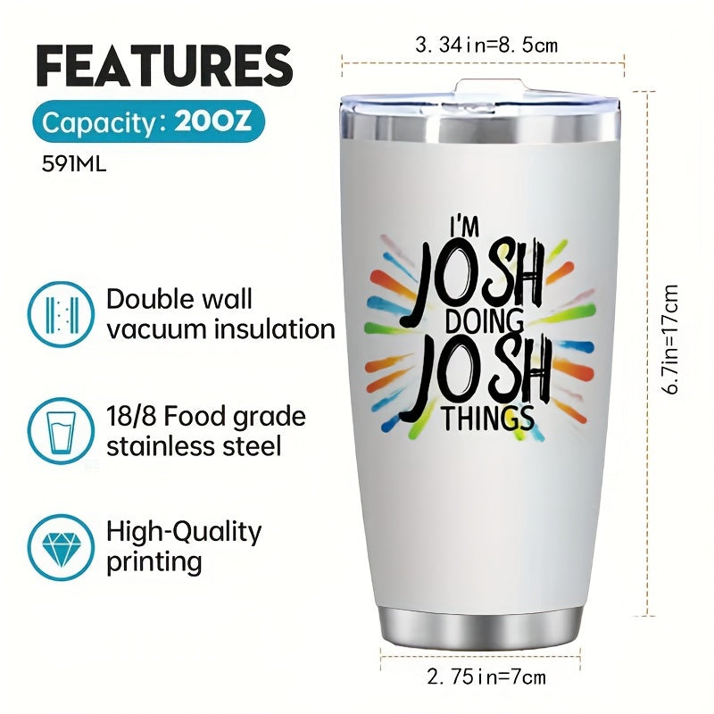 20 унций нержавеющая сталь стакан с крышкой, двойная стенка изоляция, идеален для активного отдыха, праздничный подарок.