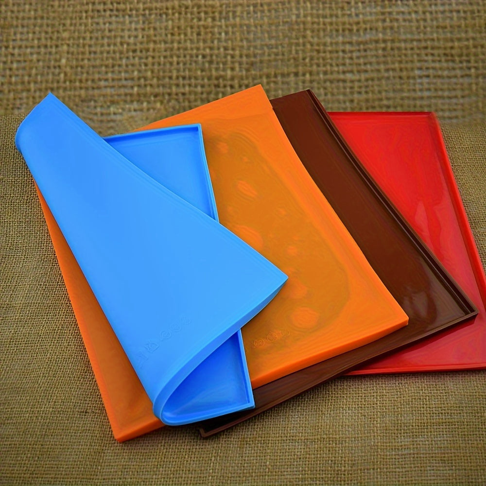 Silicone Cake Roll Mold Dual-Sided Non-Stick Baking Mat Brown White