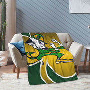 Irish Warrior Fleece Throw Blanket for Bed Sofa Travel Camping All-Season Cozy