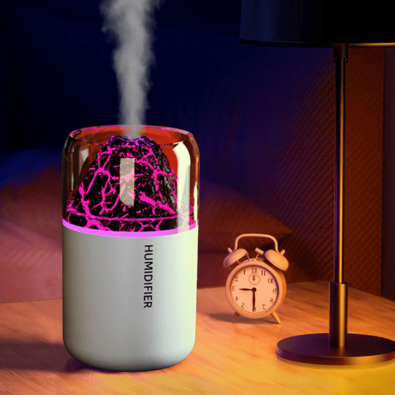 Large Mist 7-Color LED Humidifier for Home Office Car USB Quiet