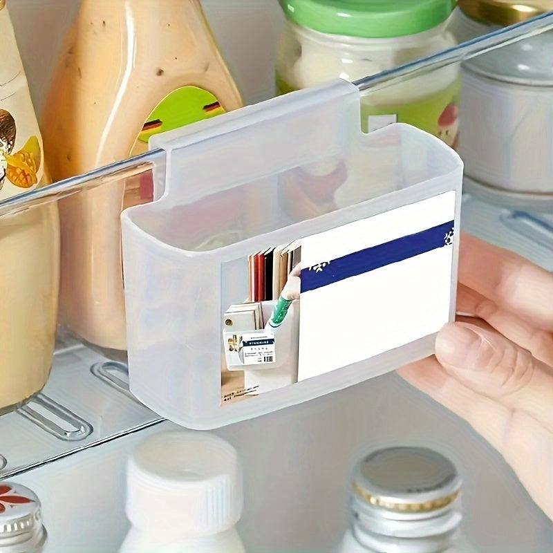 Wall Mounted Refrigerator Storage Box Punch-Free Kitchen Organizer Basket