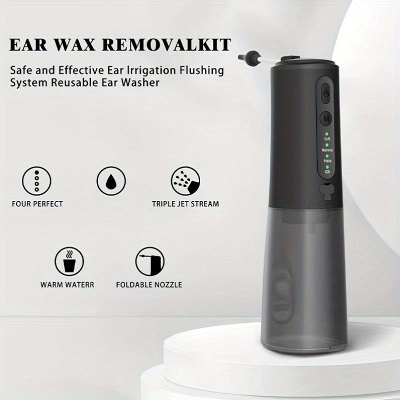 Earwax Removal Kit with 3 Modes, Rechargeable Water Tank, USB-C Electric Ear Cleaner