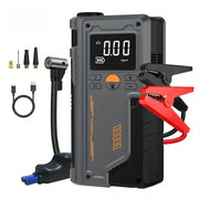 Portable Air Pump with Jump Starter 150psi 8000mAh Rechargeable Battery for Cars and Motorcycles
