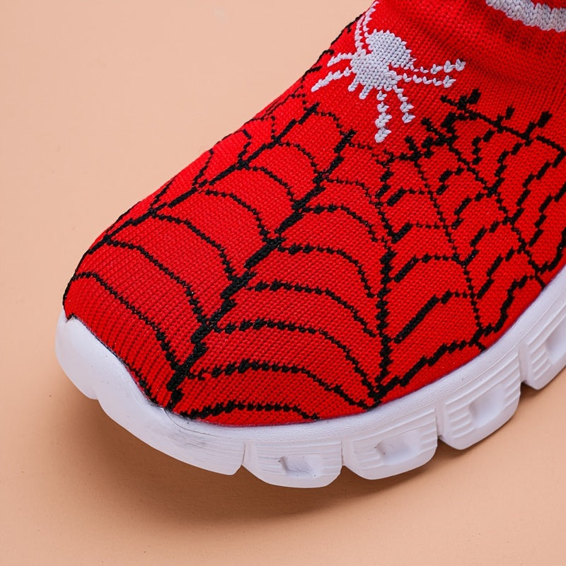 Kids' Slip-On Woven Shoes Boys Girls Breathable Fabric Casual Sneakers with Round Toe