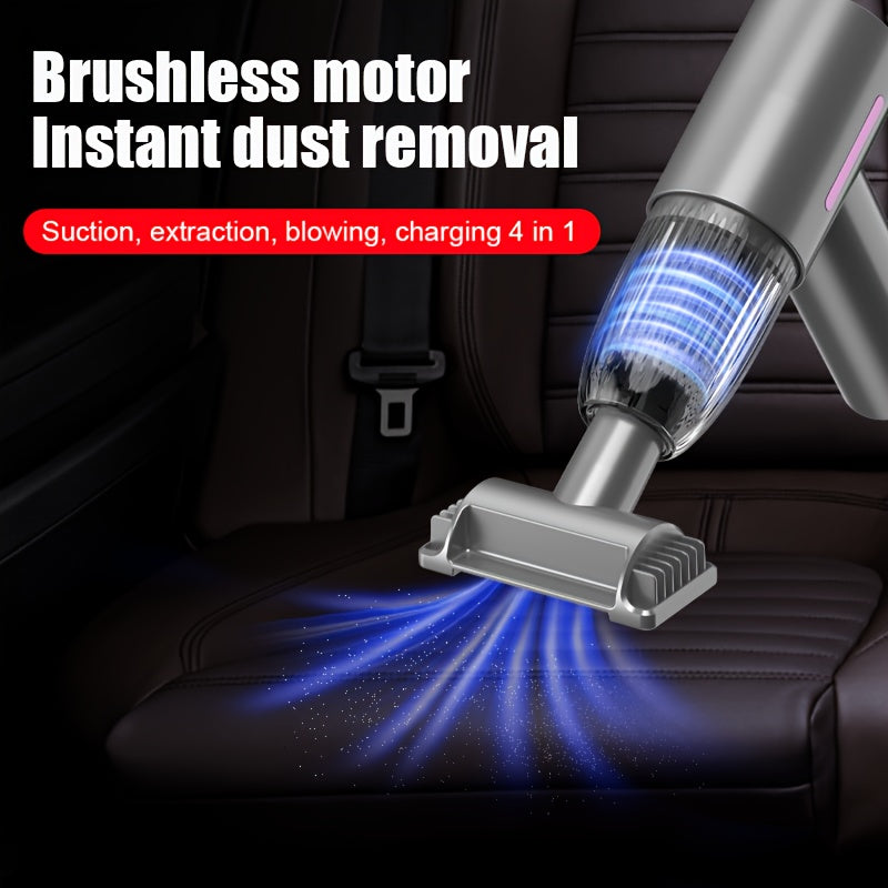 Qo'lga olinadigan changyutgich, 14KPa yuqori so'rish kuchi, USB orqali zaryadlanadigan, 4000mAh litiy batareya, 65dB jim ishlash. Avtomobil, uy, ofis, chang va uy hayvonlari sochlarini olib tashlash uchun ideal. O'z ichiga oladi