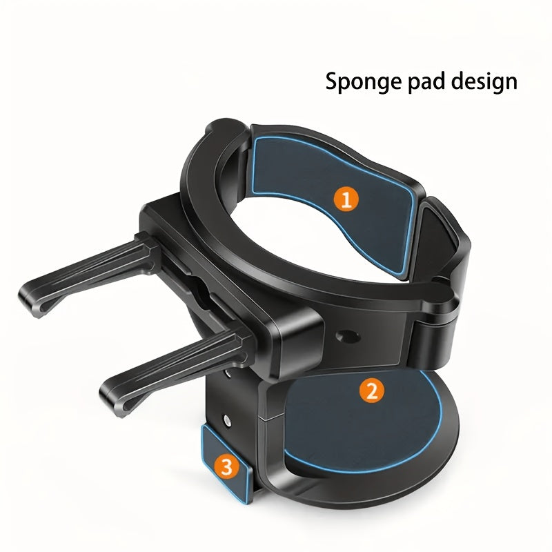 Adjustable PVC Car Cup Holder for Water Bottles and Cans with 1kg Capacity