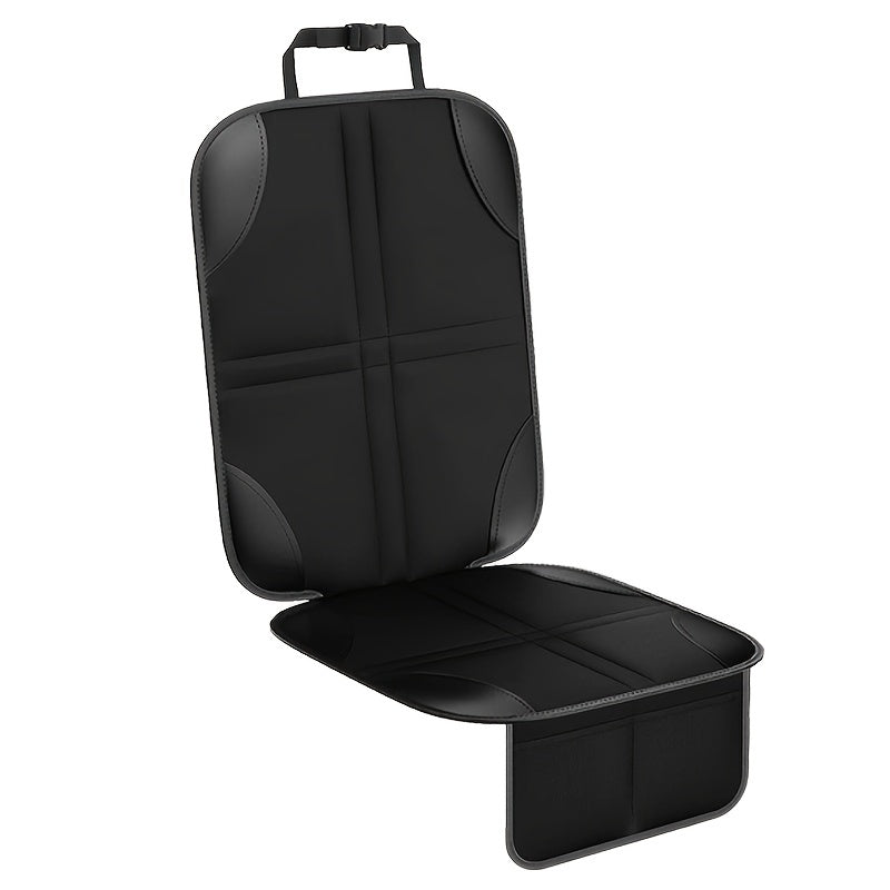 Funda de asiento de coche de cuero PU transpirable de lino, impermeable, antideslizante, cojín delantero