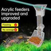 Aquarium Fish Feeding Kit with Shrimp Plate Acrylic Tube and Cleaning Brush