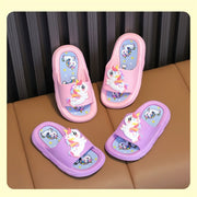 Girls Non-Slip Unicorn Slippers Indoor All-Season Lightweight PVC