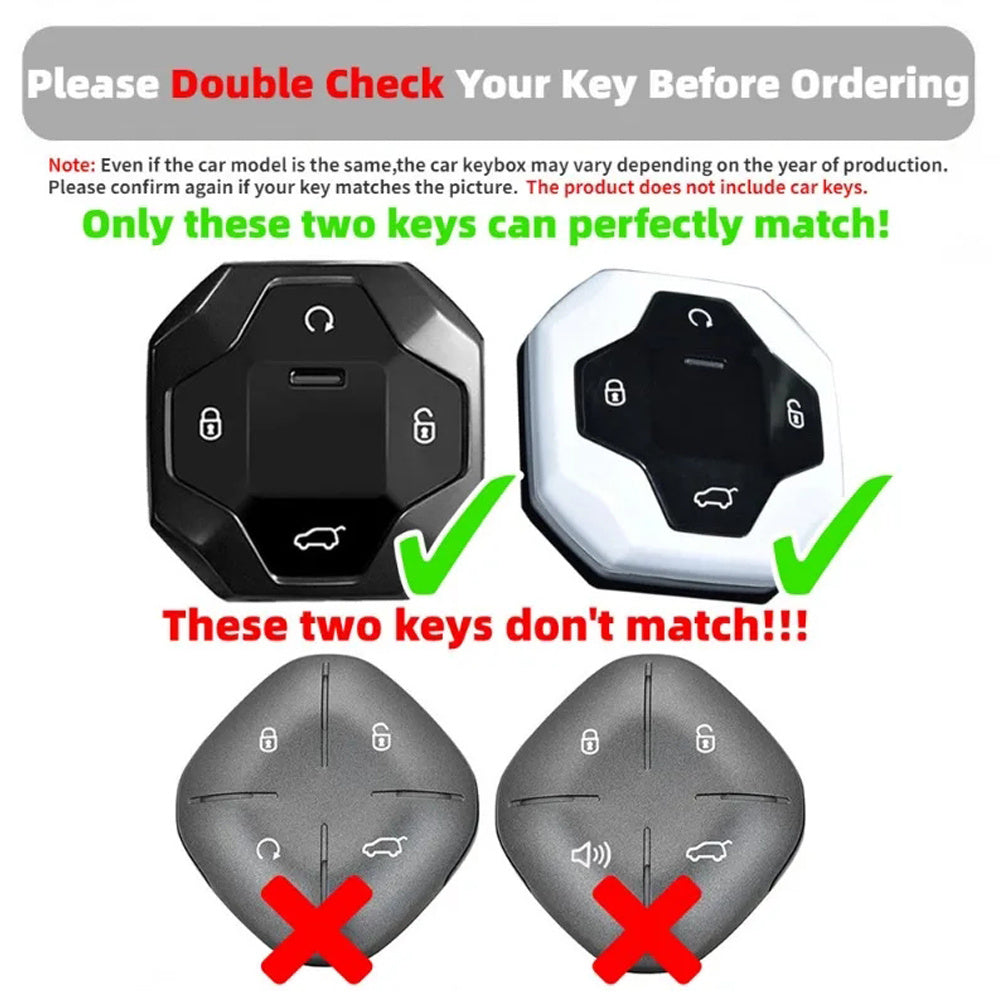 Car Key Fob Cover Silicone Full Cover Holder With Chain for Vehicle Auto Accessories