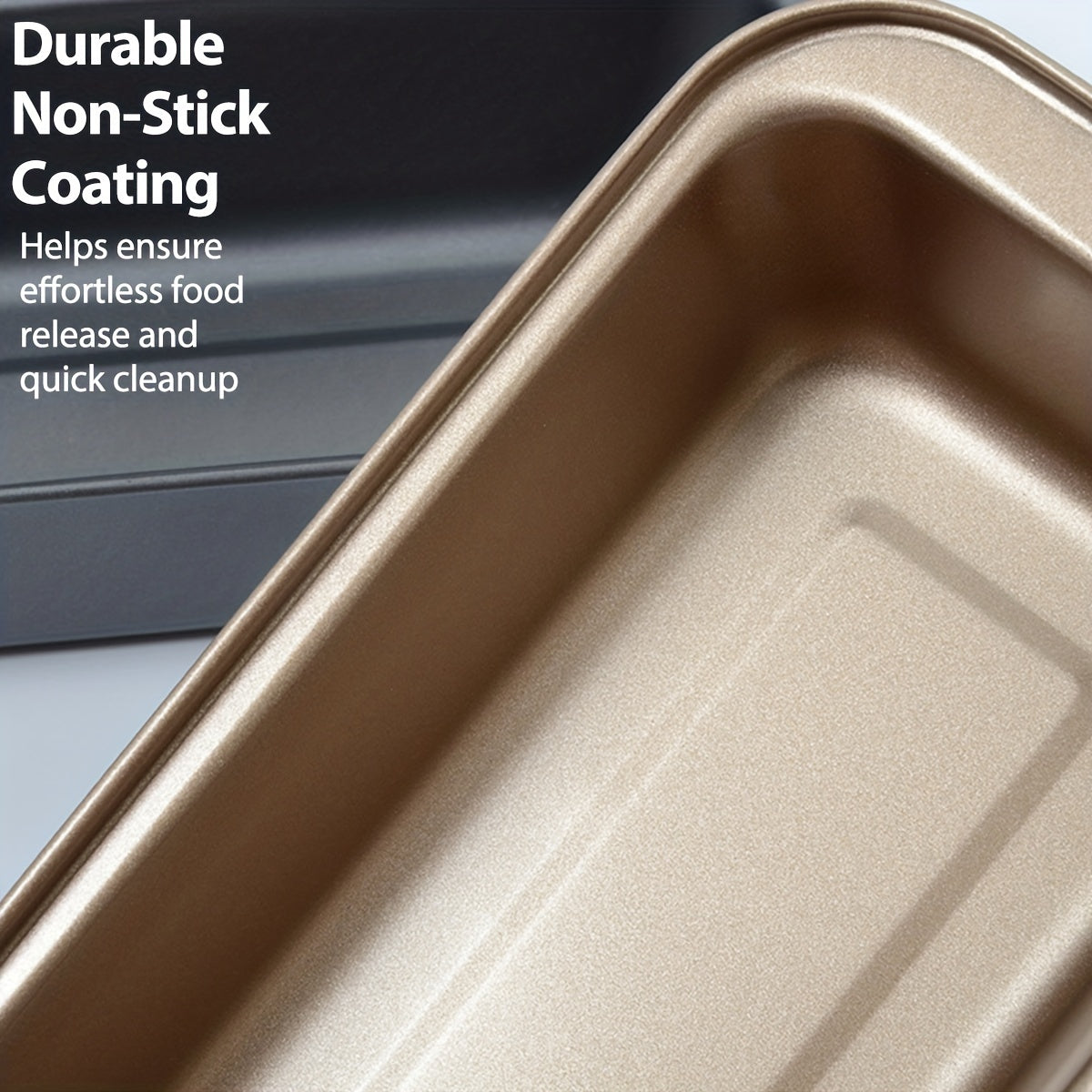 Nonstick Loaf Pan for Baking Bread Cakes and Meatloaf, Rectangular Carbon Steel