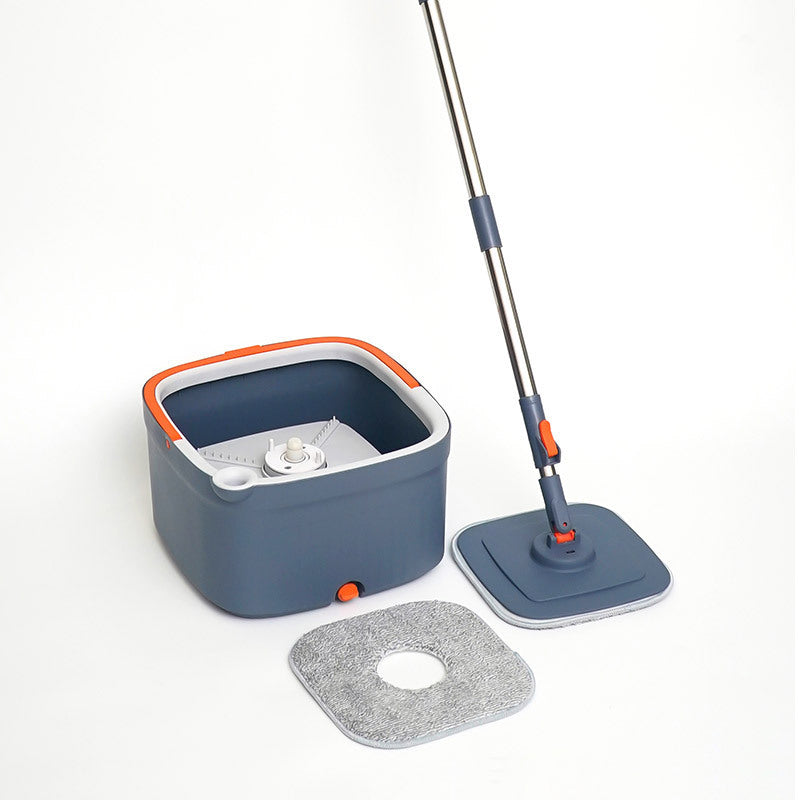 Qo'l yuvishsiz aylanuvchi mop, uy chiqindilarini ajratish uchun, ho'l va quruq tozalash uchun katta panel bilan