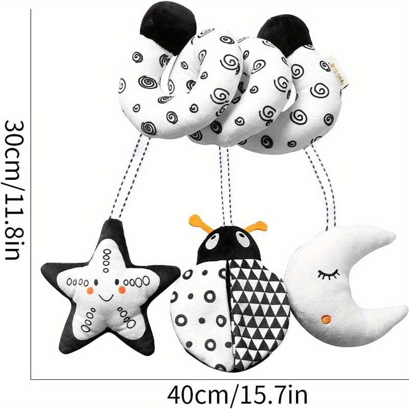 Rainbow Ladybug Owl Plush Crib Toy for Babies Stroller Car Seat Travel