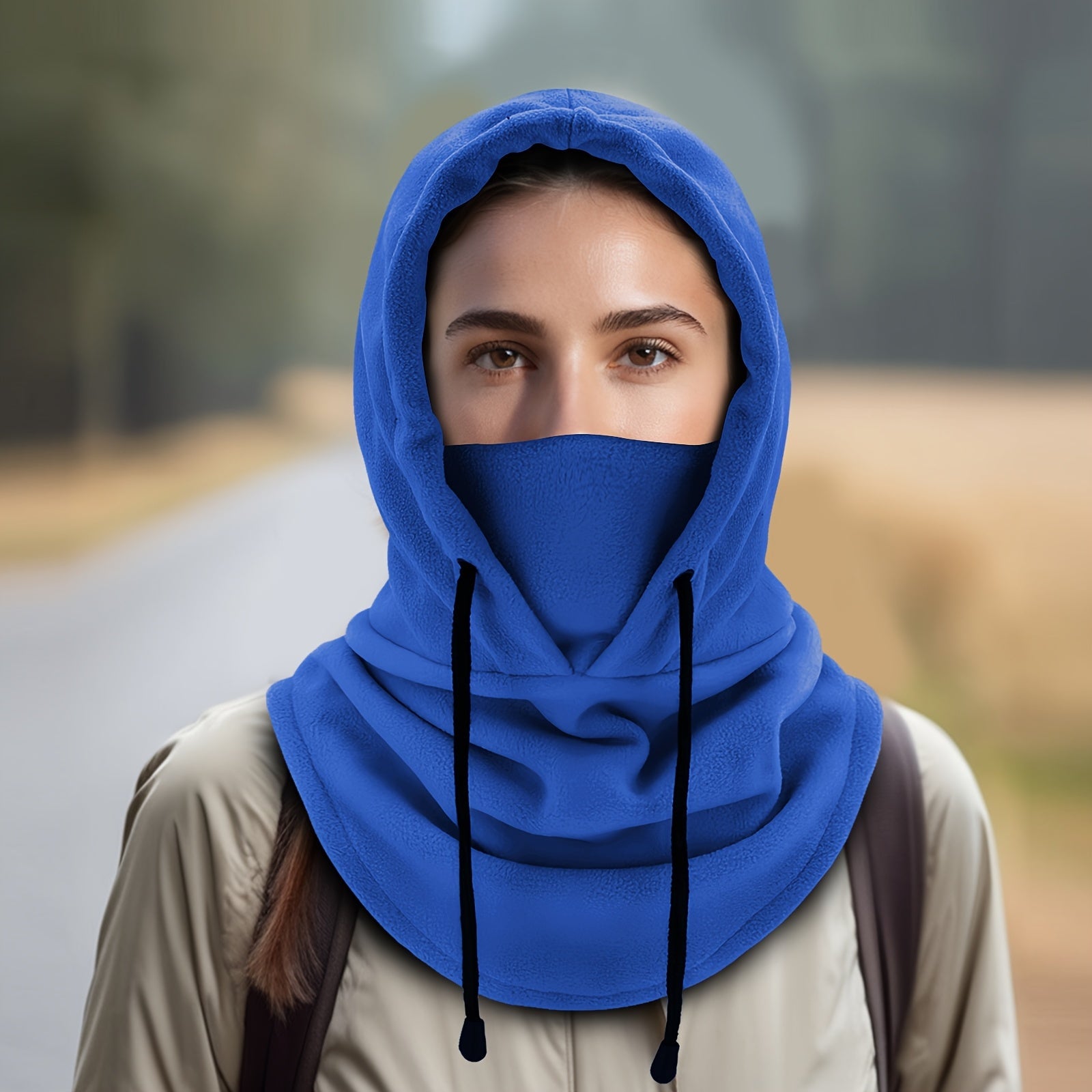 Zamonaviy Trikotaj Ayollar Qish Balaklava Boshligi - Qor va Velosiped Uchun Shamolga Qarshi va Issiq Bo'yin Gaiteri