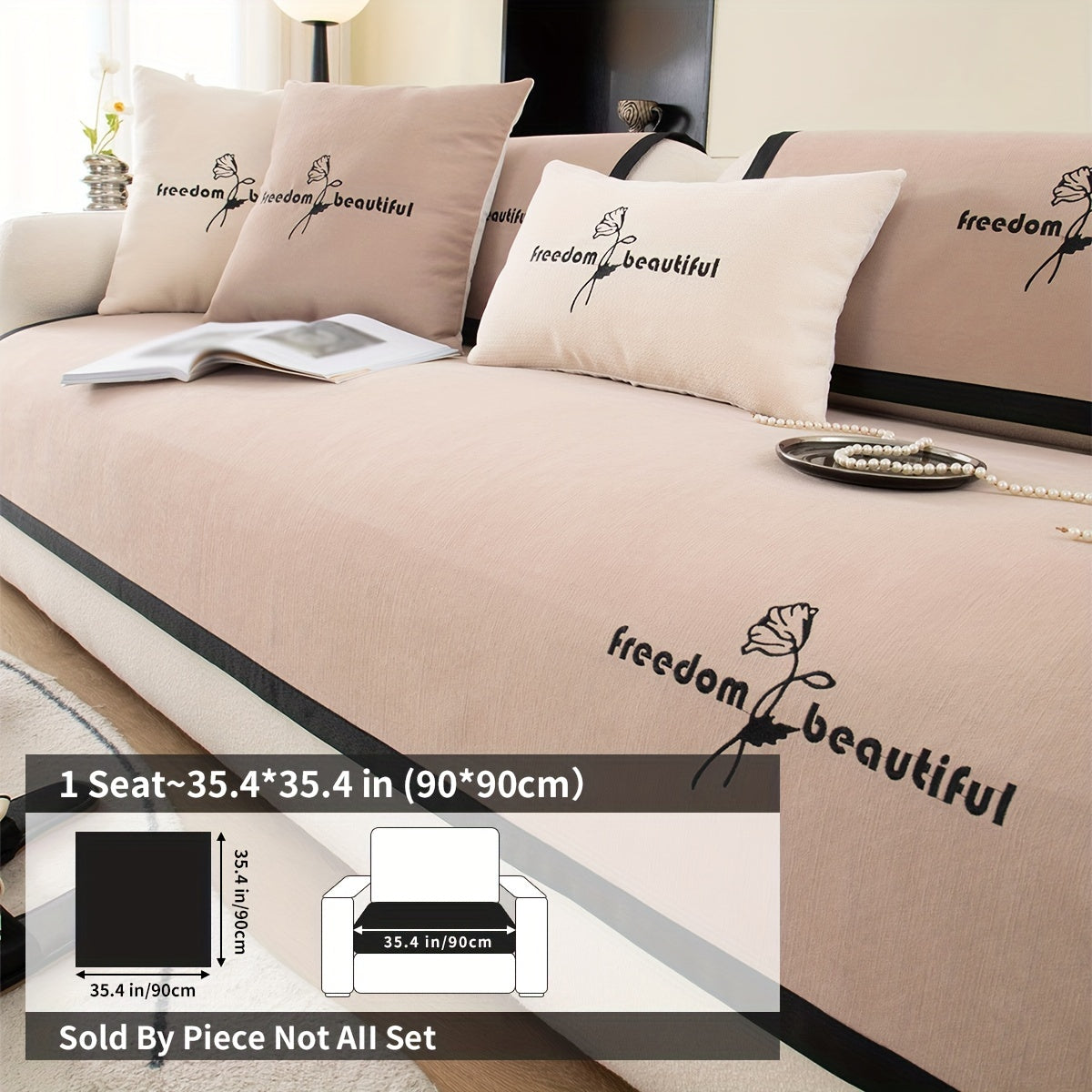 Современная накидка на диван из полиэстера для кресла, loveseat, 3-4 местного секционного