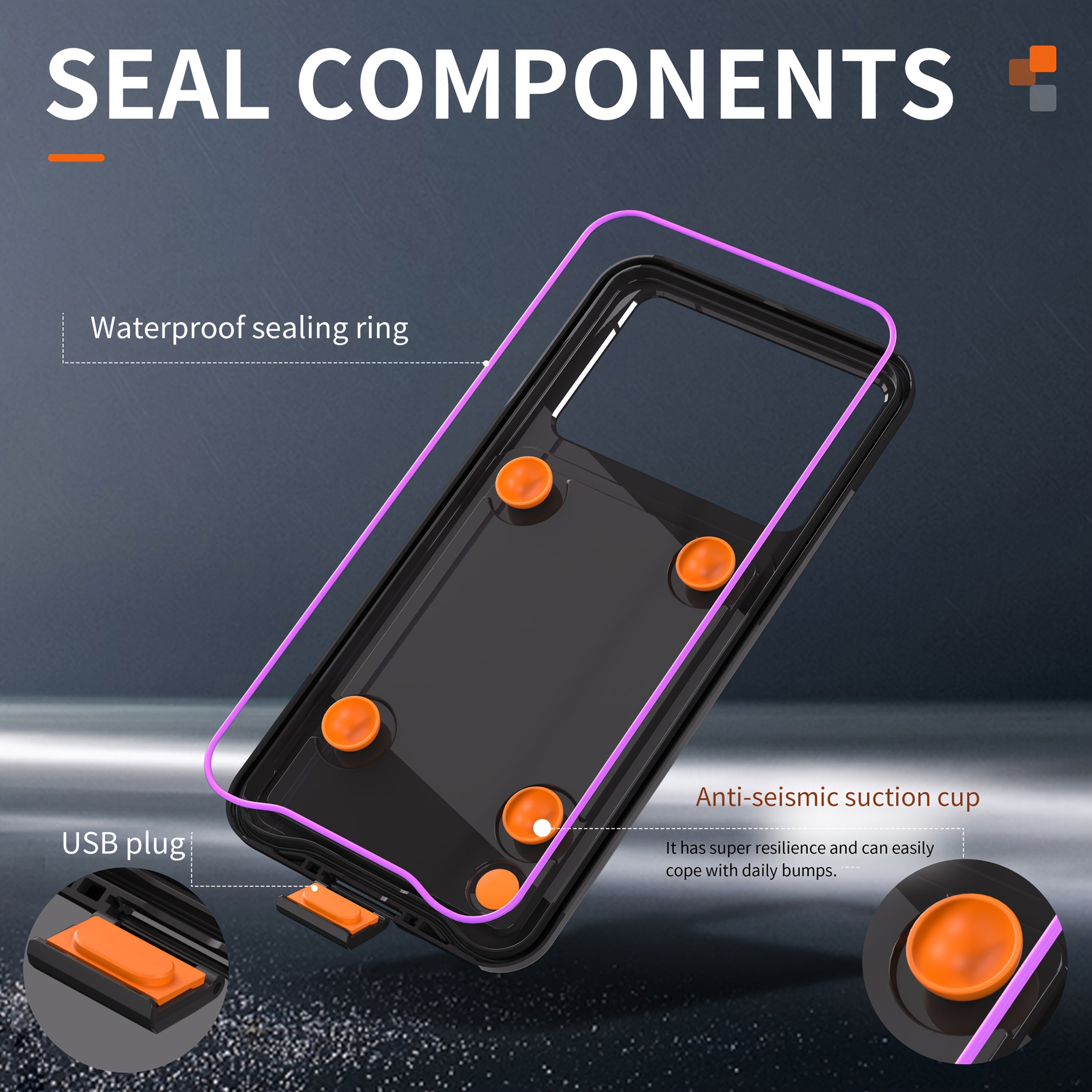 High-End Waterproof Phone Case for iPhone 12-16 Pro Max with Screen Protector and 360-Degree Full Coverage