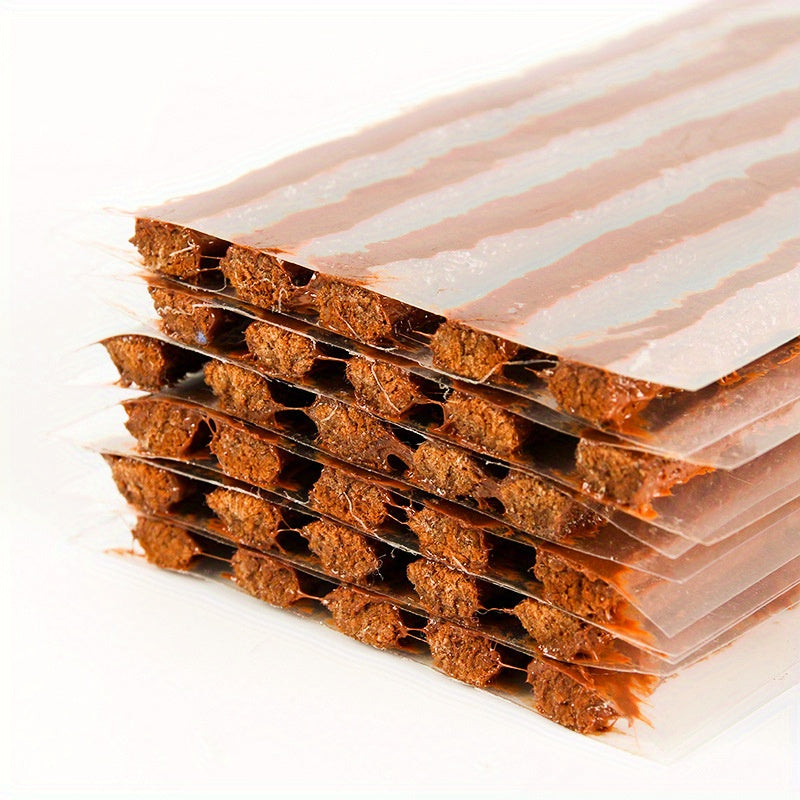 Universal Car Tire Repair Kit with Rubber Strips for Motorcycles and Cars