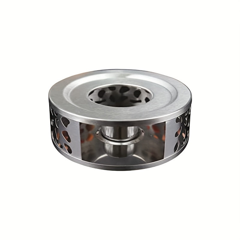 Hollow Design Candle Holder for Stainless Steel Teapot, Electric-Free Beverage Warmer