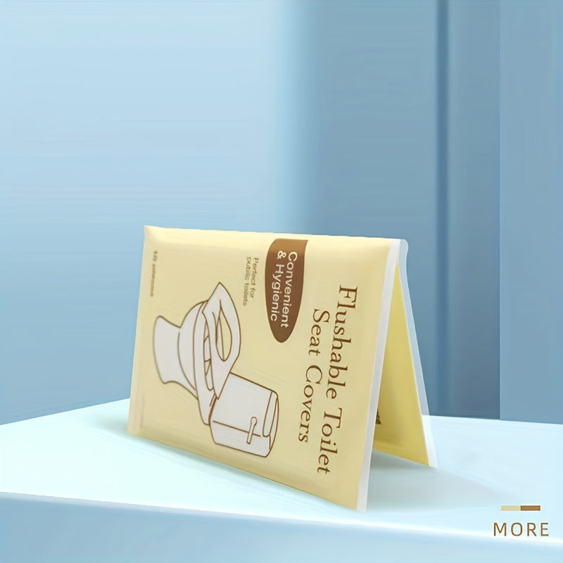 80 Pack Biodegradable Flushable Paper Toilet Seat Covers for Adults and Potty Training